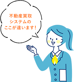 不動産買取システムのここが違います！